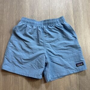 Patagonia Shorts Boys‎ Medium 10 Blue Baggies 5" Swim Trunks Lined Board Beach